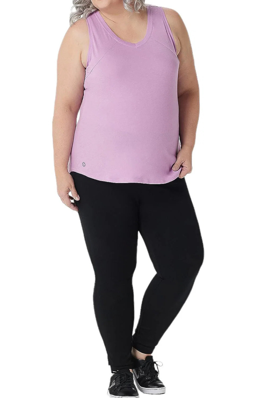 Soulgani Active California Love V-Neck Tank Top Violet - Regular